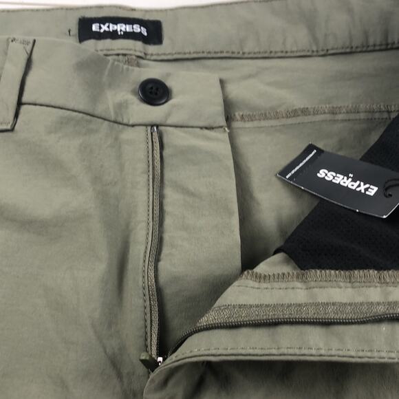 Express green chino stretch shorts 34 - Picture 6 of 7